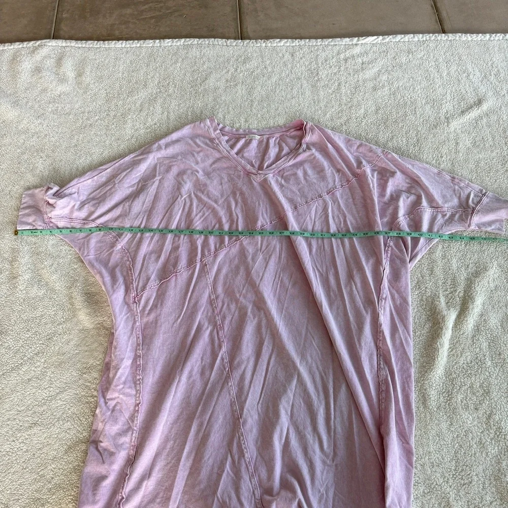 Free People Dusk To Dawn nightgown Women's XL Pink Stonewashed Oversized